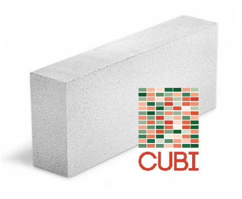 Газобетонный блок CUBI D400 B2,0 F100 625х250х100 ровный
