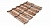 Металлочерепица модульная квинта Uno GL c 3D резом 0,45 Print Twincolor Sand Stone