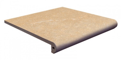 Клинкерная ступень фронтальная Stone Ocre Exagres 330x330x30/10 мм