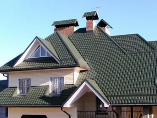 Металлочерепица модерн 0,45 PE RAL 9004